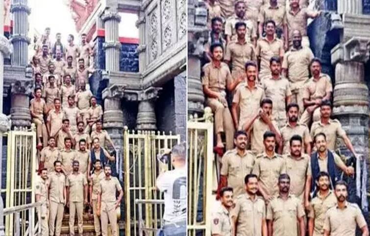Photo shoot issue at Sabarimala 18th step DGP investigation kerala govt order - tnn சபரிமலை 18படி  போட்டோ ஷூட் விவகாரம்; காவல்துறை தலைமை இயக்குநருக்கு  பறந்த உத்தரவு