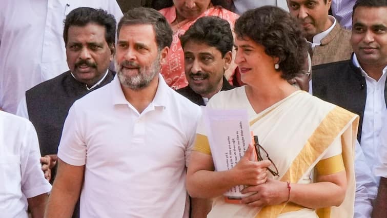 Rahul Gandhi Stops Priyanka While Entering Parliament. WATCH This Video To Know Why