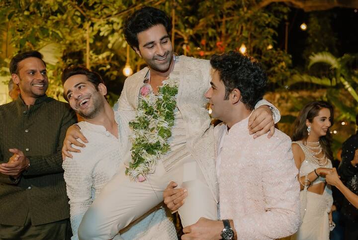 Aadar, the son of Rima Jain, late Raj Kapoor’s youngest daughter, went public with his relationship with Alekha in November 2023, sharing a sweet picture of the two together. (All images: Instagram/@movieingmoments)