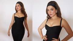 Tamannaah Bhatia: तमन्ना भाटियाने ब्लॅक ड्रेसमध्ये फ्लॉन्ट केली कर्वी फिगर, हेअरस्टाइलने वेधलं लक्ष!