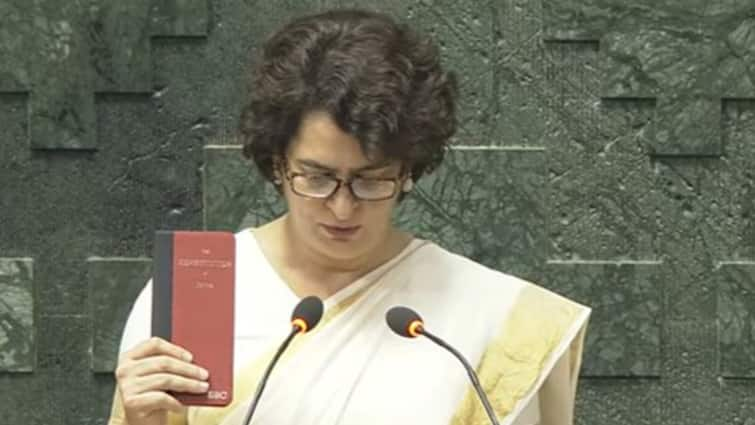 Priyanka Gandhi Joins Brother Rahul In Lok Sabha, Takes Oath As Wayanad MP