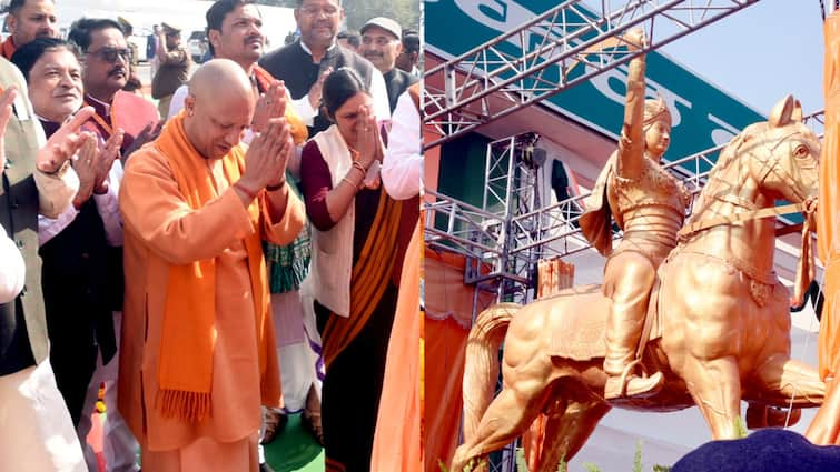 CM योगी ने बांदा में रानी दुर्गावती की प्रतिमा का किया अनावरण, ‘वीरता प्रेरणा देती रहेगी’