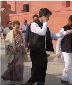 Priyanka Oath Ceremony: प्रियंका गांधी के शपथ कार्यक्रम में पहुंचे बेटा- बेटी | ABP NEWS SHORTS