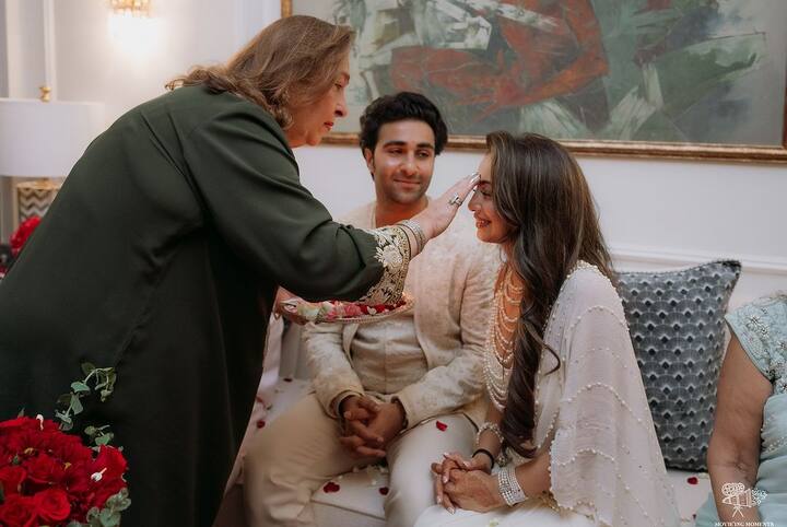 The caption read, “Here’s a sneak peek into the magical celebration at the Advani house! @aadarjain and @alekhaadvani’s Roka was a beautiful blend of candid moments, hearty laughs, soulful music, and cherished memories with Kapoor cousins, family, and friends. From heartwarming smiles to unforgettable celebrations, every frame is filled with love and joy!”