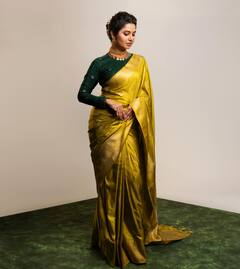 Prajakta Mali : मराठमोळी अभिनेत्री प्राजक्ता माळीचा ग्लॅम लूक; साडीला दिला मॉर्डन टच!