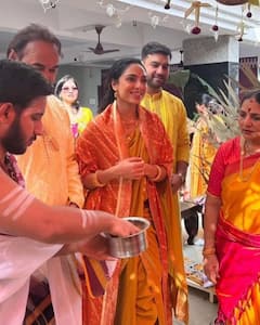 Sobhita Naga Chaitanya Wedding Rituals : అచ్చమైన తెలుగు పెళ్లి చేసుకుంటున్న శోభిత, నాగచైతన్య.. మంగళస్నానం ఫోటోలు చూశారా?