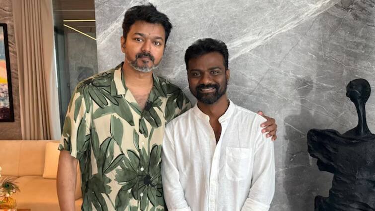 Actor vijay and amaran director Rajkumar Periasamy meet conversation Vijay : கொஞ்சம் முன்னாடி வந்திருந்தா நம்ம பண்ணிருக்கலாம்..அமரன் பட இயக்குநரிடம் விஜய் ஆதங்கம்