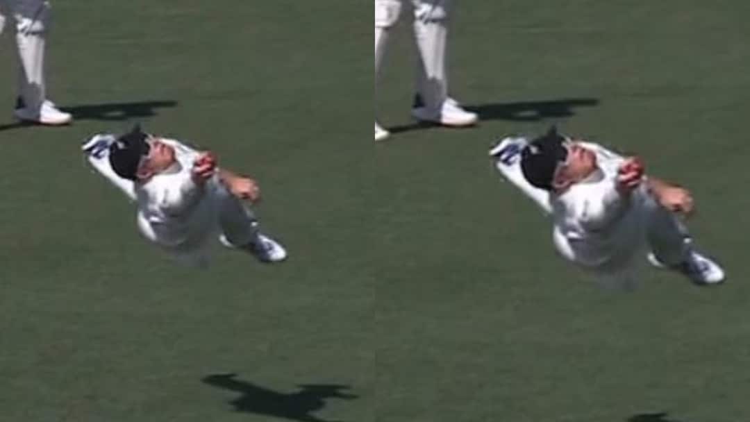 Watch: ग्लेन फिलिप्स मैदान पर फिर बने सुपरमैन, कैच लपकने के लिए लगा दी लंबी छलांग; वीडियो वायरल Glenn Phillips took stunning flying Catch during ENG vs NZ 1st test at Christchurch Watch video Watch: ग्लेन फिलिप्स मैदान पर फिर बने सुपरमैन, कैच लपकने के लिए लगा दी लंबी छलांग; वीडियो वायरल