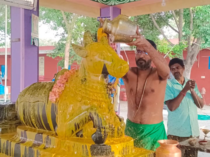 கரூரில் கார்த்திகை பிரதோஷத்தை முன்னிட்டு பாதரச லிங்கேஸ்வரருக்கு சிறப்பு அபிஷேகம்