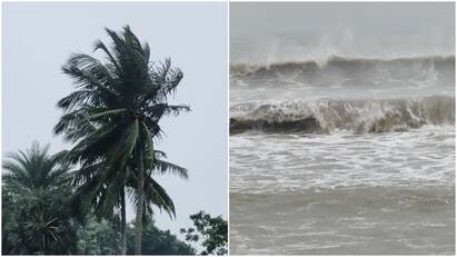 Fengal cyclone Fishermen fear sea rage in Marakanam area tnn Fengal cyclone: சுழற்றி அடிக்கும் சூறைக்காற்று... கொந்தளிக்கும் கடல் தாக்குபிடிக்குமா மரக்காணம்?