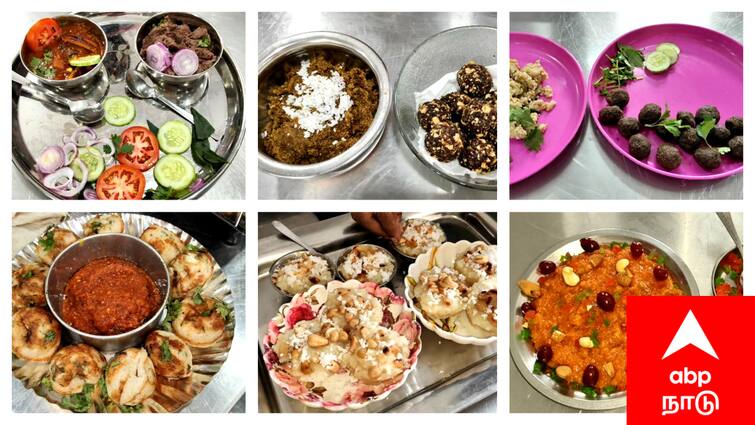 Mayiladuthurai Ministry of Petroleum and Natural Gas Cooking competition Mayiladuthurai : நவக்கிரகங்களை குறிக்கும் 9 தானியங்களில் செய்த லட்டு - எங்கே தெரியுமா...?