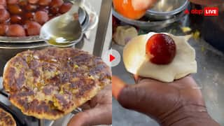 O friend! Man made Gulab Jamun Paratha, users said you will be fried in hell, watch video