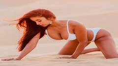 Pooja Bhalekar Photo: વ્હાઈટ બિકીની પહેરી પૂજા ભાલેકરે રણમાં આપ્યા બોલ્ડ પોઝ