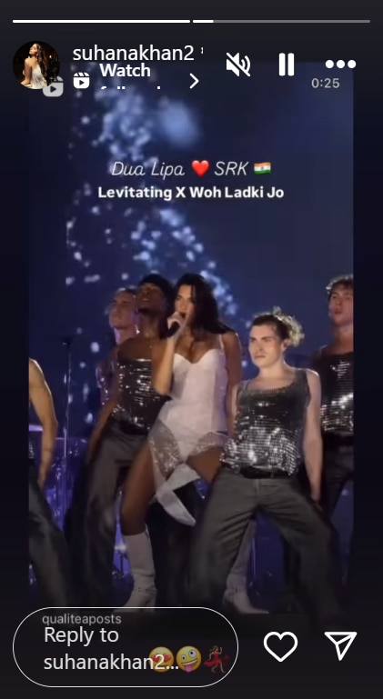 Dua Lipa Concert: दुआ लीपा के कंसर्ट में पहुंचीं राधिका अंबानी, पॉपस्टार ने परफॉर्म किया शाहरुख खान का मैशअप तो फिदा हुईं सुहाना खान