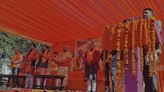 उत्तरकाशी में हनुमान चालीसा से शुरू हुई महापंचायत, मंच पर पहुंचे कई हिंदूवादी नेता