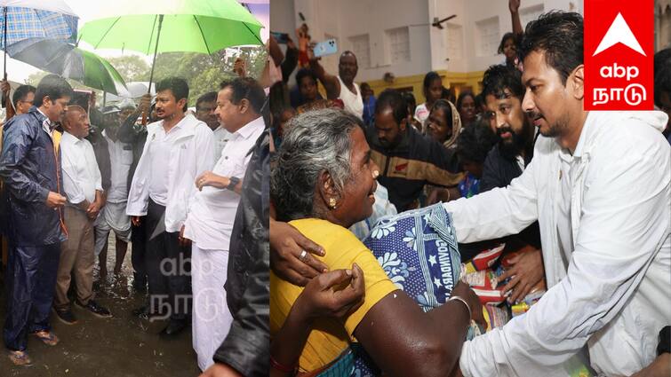 fengal Cyclone  Deputy Chief Minister Udhayanidhi Stalin inspects the affected areas tnn மரக்காணம் நிலவரம் எப்படி இருக்கு ? - விவசாயிகளுக்கு கண்டிப்பாக நிவாரணம் வழங்கப்படும்.. களத்தில் துணைமுதல்வர்