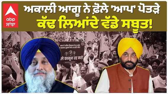 Akali Dal | ਅਕਾਲੀ ਆਗੂ ਨੇ ਫ਼ੋਲੇ 'ਆਪ' ਪੋਤੜੇ ਕੱਢ ਲਿਆਂਦੇ ਵੱਡੇ ਸਬੂਤ! |Abp Sanjha