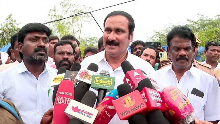 Adani related issue Tamil Nadu remains deafeningly quiet anbumani speech in marakkanam Adani: தமிழ்நாட்டில் காது கிழியும் அளவிற்கு அமைதி நிலவுகிறது - அன்புமணி