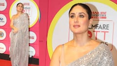 Kareena Kapoor Khan : करीना कपूर खानचा ग्लॅम देसी अवतार; सिल्वर साडीमध्ये वेधलं लक्ष!