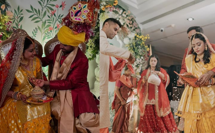 सूर्यकुमार यादव ने इंस्टाग्राम पर एक भावुक पोस्ट लिखते हुए कहा कि अपनी बहन को दुल्हन के रूप में देखना उनके लिए गर्व और खुशी का पल था. उन्होंने बहन के नए जीवन की शुरुआत के लिए शुभकामनाएं भी दीं.