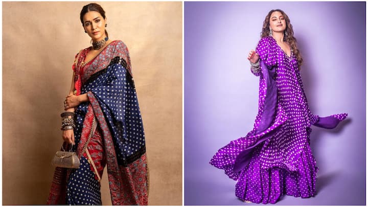 Have a look at these stunning bandhani outfit looks of Bollywood divas and elevate your ethnic wear wardrobe for this wedding season to recreate the looks.