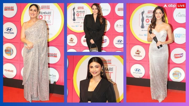 Filmfare OTT Awards 2024: बीती रात मुंबई में होस्ट किए गए फिल्मफेयर ओटीटी अवॉर्ड 2024 में बॉलीवुड से लेकर टीवी जगत के तमाम सितारे एक से बढ़कर एक लुक में पहुंचे. इनकी तस्वीरें अब वायरल हो रही हैं.