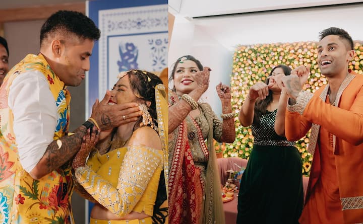 Suryakumar Yadav Sister Wedding Pics: सूर्यकुमार यादव का लेटेस्ट इंस्टाग्राम पोस्ट वायरल हो रहा है. यह पोस्ट उनकी बहन की शादी का है, जो फैंस का दिल जीत रहा है.