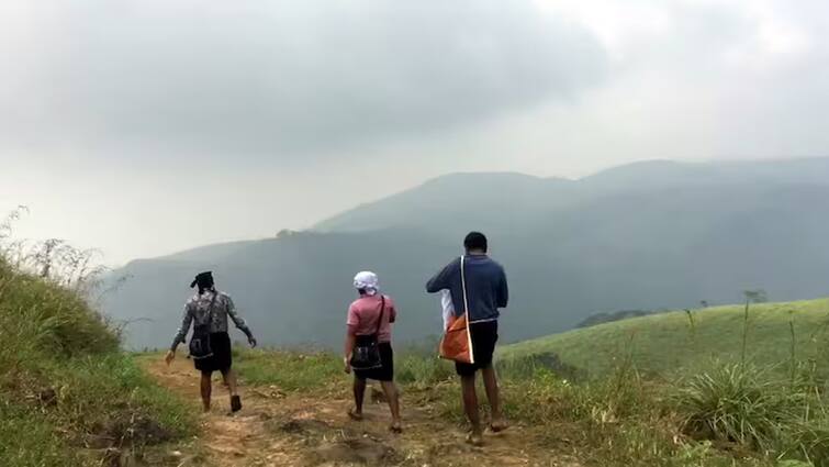 Sabarimala devotees banned from using Periyapadhai due to heavy rain tnn ஐயப்ப பக்தர்கள் கவனத்திற்கு; சபரிமலையில் பெரியபாதையில் செல்ல தடை