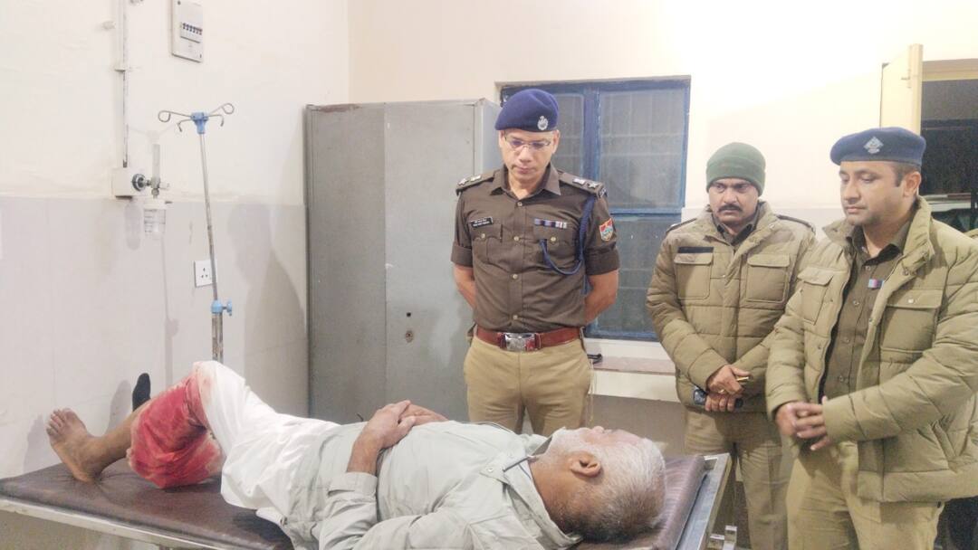 उधम सिंह नगर में गौतस्कर और पुलिस की मुठभेड़, बदमाश के पैर में लगी गोली, पूरन सिंह हत्याकांड में था शामिल Udham Singh Nagar Police arrested cow smuggler in encounter ann उधम सिंह नगर में गौतस्कर और पुलिस की मुठभेड़, बदमाश के पैर में लगी गोली, पूरन सिंह हत्याकांड में था शामिल