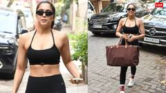जिम में वर्कआउट कर निकलीं Sharvari Wagh , ब्लैक स्पोर्ट्स वियर में टोन्ड बॉडी फ्लॉन्ट करती दिखीं 'मुंज्या' एक्ट्रेस
