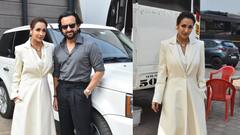 Malaika Arora : बेस्ट फ्रेंडच्या नवऱ्यासोबत पोज देताना दिसली मलायका अरोरा; पाहा तिचा बॉस लेडी लूक!