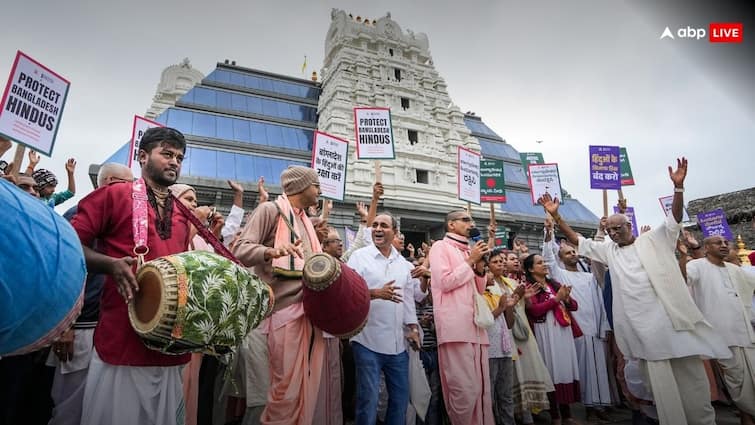 ‘भगवा कपड़े न पहनें, तिलक न लगाएं…’, बांग्लादेश में हमलों के बीच ISKCON की हिंदुओं से अपील