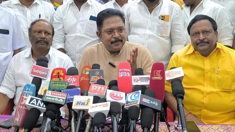 TTV Dinakaran says We will defeat the evil DMK in the 2026 elections - TNN 2026 தேர்தலில் தீய சக்தி திமுகவை வீழ்த்துவோம் - டி.டி.வி.தினகரன் திட்டவட்டம்