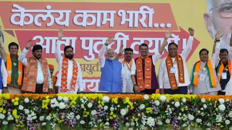 Maharashtra CM Devendra Fadnavis Oath Ceremony pm modi amit shah yogi Adityanath bjp cm attending ann पीएम मोदी, 11 राज्यों के CM... महाराष्ट्र में NDA का शक्ति प्रदर्शन, महायुति सरकार के शपथग्रहण में दिखेंगे ये नेता