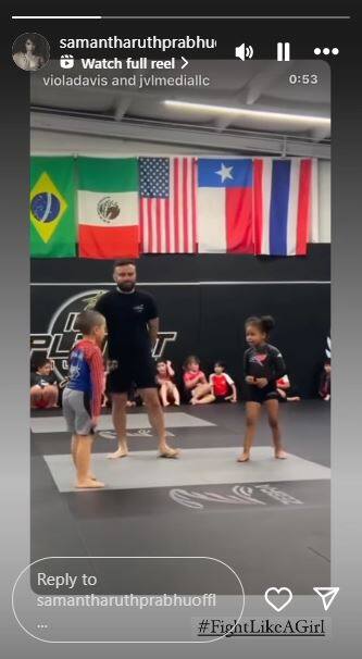 அந்த பெண்ணை போல் என குறிப்பிட்டு, சமந்தா இந்த வீடீயோவை போஸ்ட் செய்துள்ளார். இந்த பதிவை சமந்தா நாக சைதன்யாவிடம் போராடி தோற்றத்தை குறிப்பிட்டு தான் போட்டுள்ளார் என ரசிகர்கள் கூறி வருகிறார்கள்.