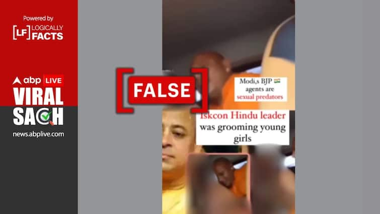 Fact Check: No, It's Not ISKCON Priest Chinmoy Das 'Sexually Assaulting Hindu Woman' In Viral Video