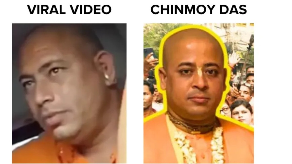 Fact Check: No, It's Not ISKCON Priest Chinmoy Das 'Sexually Assaulting Hindu Woman' In Viral Video