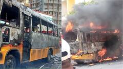 पुण्यात धावत्या स्कूल बसला भीषण आग; ड्रायव्हरच्या प्रसंगावधानतेमुळे मोठा अनर्थ टळला