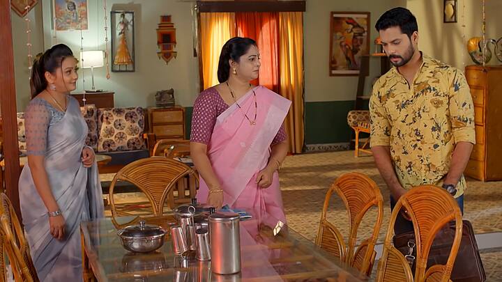 మైత్రి బర్త్ డేకి వెళ్లాలని ఫిక్సైన హర్ష..ఆఫీసులో పని ఎక్కువగా ఉంది లేటవుతుందని తల్లికి చెబుతాడు. నాకెందుకు చెప్తున్నావ్ నీ భార్యకు కదా చెప్పాలంటుంది విశాలాక్షి. ఏంటి అని నందిని అంటే ..తనకి అబద్ధం చెప్పి వెళ్లిపోతాడు.