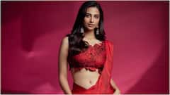 Meenaakshi Chaudhary : రెడ్ శారీలో మీనాక్షి చౌదరి.. చిట్టి నడుముతో మాయ చేస్తోందిగా