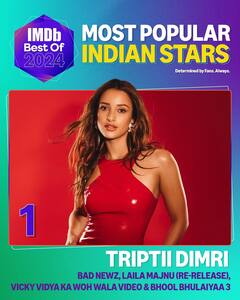 Triptii Dimrii Tops IMDb’s Most Popular Indian Stars Of 2024 List Beating SRK, Deepika Padukone. Check Full List