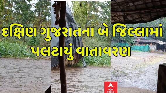 South Gujarat Weather:દક્ષિણ ગુજરાતના બે જિલ્લાઓમાં પલટાયું વાતાવરણ, ક્યાં ખાબક્યો વરસાદ?