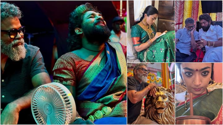 BTS Photos from the Sets of Pushpa 2 : పుష్ప 2 రిలీజ్ సందర్భంగా రష్మిక తన గ్రాటిట్యూడ్​ని చూపించుకుంది. సినిమాలో తను వర్క్ చేసిన వారి గురించి.. వారి జ్ఞాపకాల గురించి ఇన్​స్టాలో పోస్ట్ చేసింది.