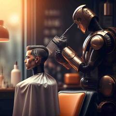 AI रोबोने केला हेअरकट