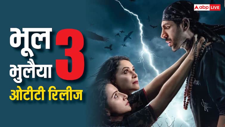 Bhool Bhulaiyaa 3 OTT Release when and where to watch kartik aaryan film Bhool Bhulaiyaa 3 OTT Release: रूह बाबा का अब ओटीटी पर दिखेगा जलवा, इन दिन हो रही है रिलीज
