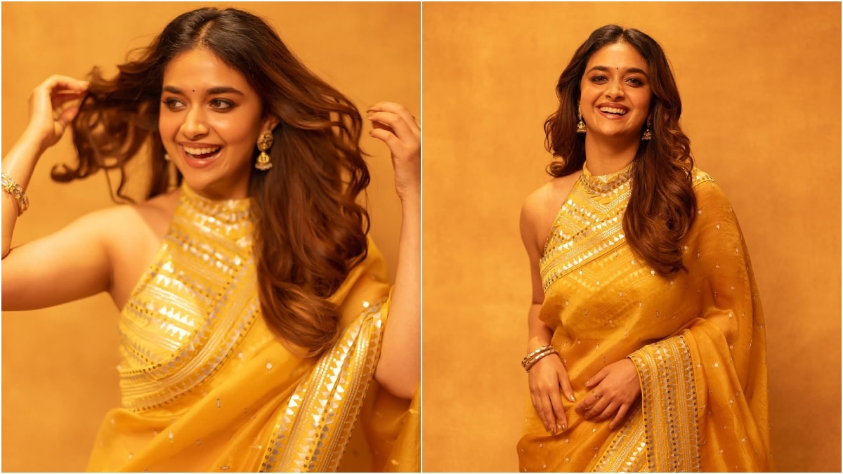 Keerthy Suresh Saree Looks : ఫంక్షన్లకు, పెళ్లిళ్లకు సింపుల్​గా ముస్తాబై, స్టన్నింగ్​గా కనిపించాలంటే కీర్తి సురేష్​ని ఫాలో అయిపోండిలా