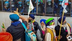 शंभू बॉर्डर से दिल्ली कूच पर अड़े किसान वापस लौटे, पुलिस ने छोड़े आंसू गैस के गोले