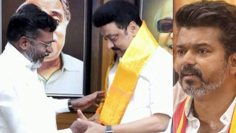 விஜயுடன் முரண்பாடா? திமுகவுக்காக அம்பேத்கரை விட்டாரா திருமா? - அறிவாலயத்தில் இருந்து வந்த தகவல்! DMK Reaction about Tirumavalavan vs vijay Vck vs TVK விஜயுடன் முரண்பாடா? திமுகவுக்காக அம்பேத்கரை விட்டாரா திருமா? - அறிவாலயத்தில் இருந்து வந்த தகவல்!