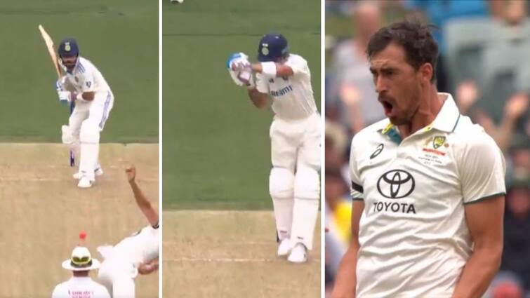 IND vs AUS 2nd Test Mitchell Starc Picks 6 Wickets Dismisses Jaiswal on First Ball IND vs AUS 2nd Test : 