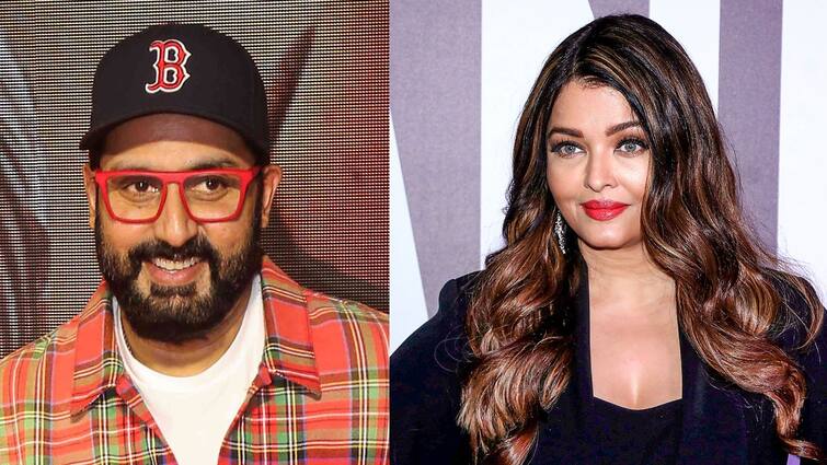 Aishwarya Rai Bachchan and Abhishek Bachchan poses together in a party entertainment News Tollywood Abhishek-Aishwarya: জল্পনায় জল ঢাললেন অভিষেক-ঐশ্বর্য্য, পোশাকে রঙমিলান্তি, একসঙ্গে পোজ দিলেন ক্যামেরায়!